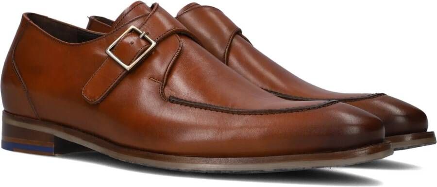 Floris van Bommel sfm-30318 gespschoenen heren bruin 24-01 darkcognac leer 43 5 (9+)