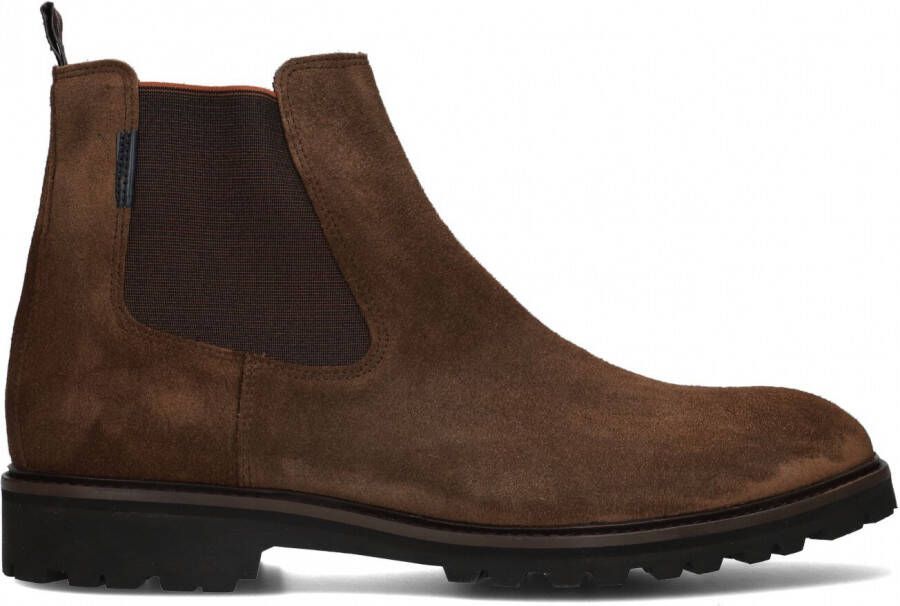 FLORIS VAN BOMMEL Chelsea Boots Heren Sfm-60018 Maat: 43⅓ Materiaal: Suède Kleur: Cognac - Foto 2
