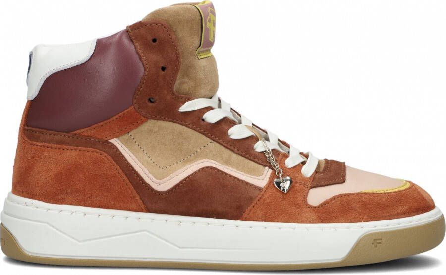 Floris van bommel Iggi Katja Schuurman for Floris 23 01 Cognac Suede G Wijdte Sneakers hoge sneakers - Foto 1