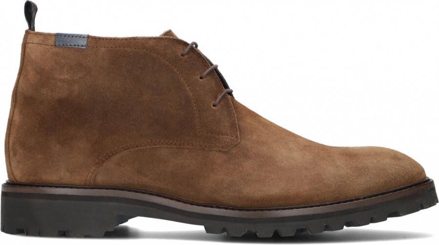 Floris van Floris van Bommel van Floris van Bommel Veterboots Heren Boots Laarzen Herenschoenen Suède SFM-50085 Cognac - Foto 3