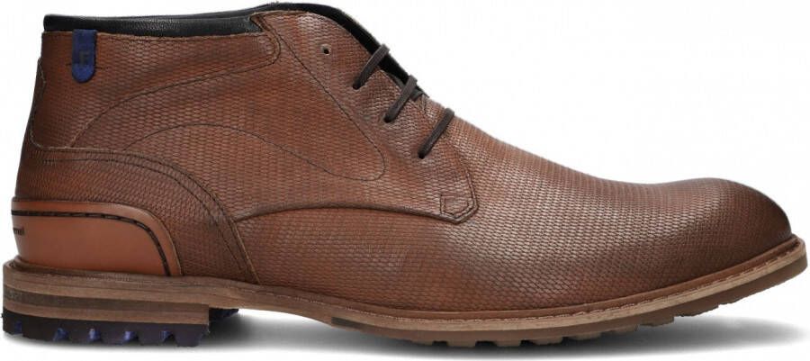 Floris van Floris van Bommel van Floris van Bommel Veterboots Heren Boots Laarzen Herenschoenen Suède SFM-50085 Cognac - Foto 4