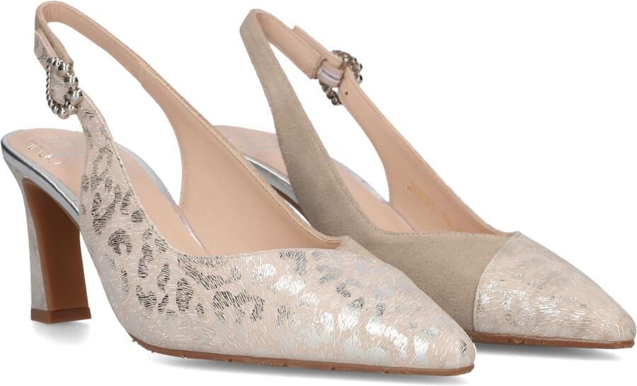 FLORIS VAN BOMMEL Slingbacks Dames Sfw-20055 Giuli Maat: 39 Materiaal: Suède Kleur: Beige