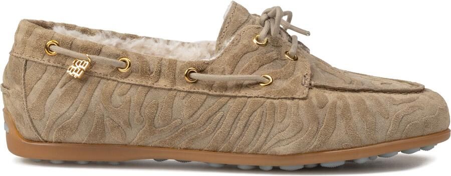 Floris van Bommel Sfw-30028 Bohwi Sneakers Suède Dames Beige - Foto 5