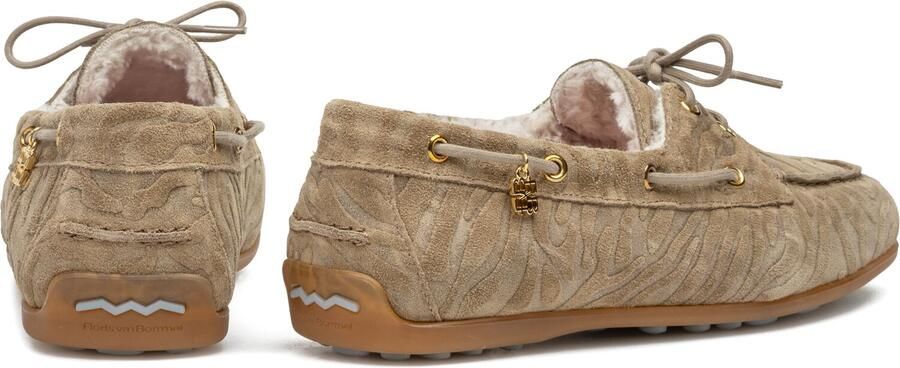 Floris van Bommel Sfw-30028 Bohwi Sneakers Suède Dames Beige - Foto 3