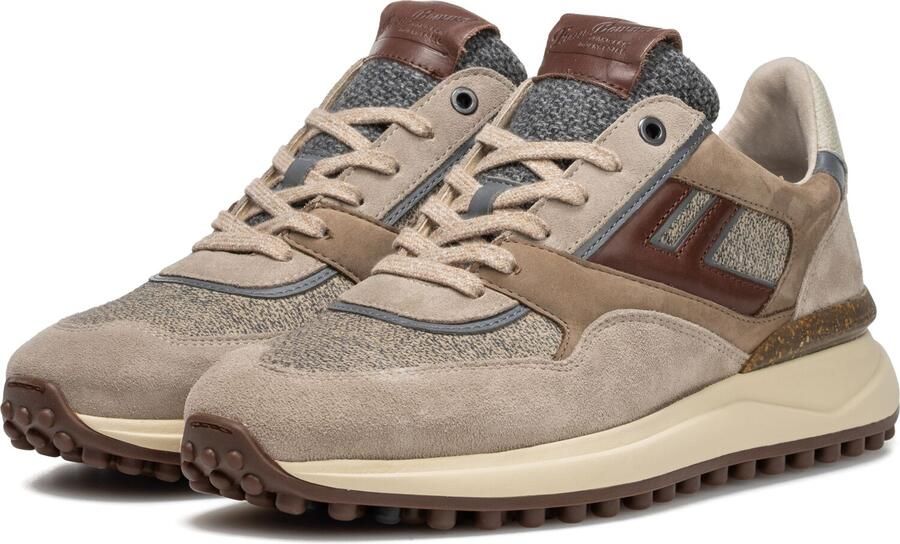 FLORIS VAN BOMMEL Lage Sneakers Heren Sfm-10139 Noppi 40⅔ Textiel Beige