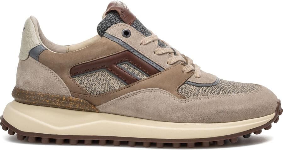 FLORIS VAN BOMMEL Lage Sneakers Heren Sfm-10139 Noppi ⅔ Textiel Beige