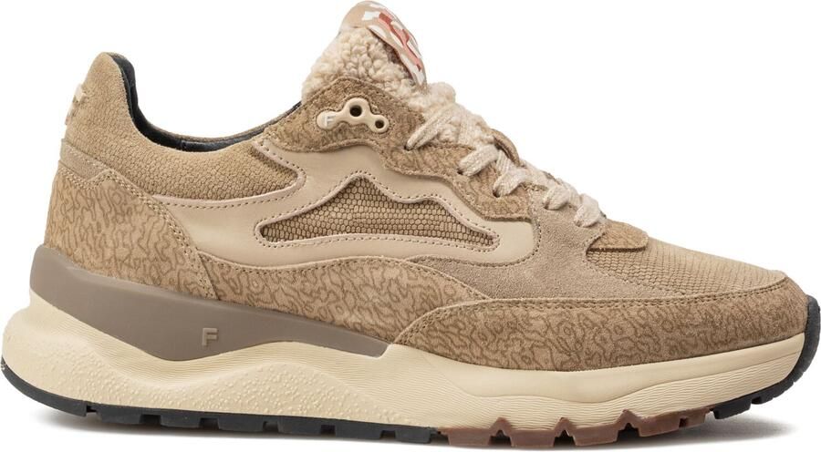 FLORIS VAN BOMMEL Lage Sneakers Dames Sfw-10163 Treni Suède Beige