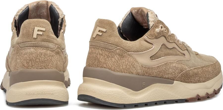FLORIS VAN BOMMEL Lage Sneakers Dames Sfw-10163 Treni Suède Beige - Foto 3