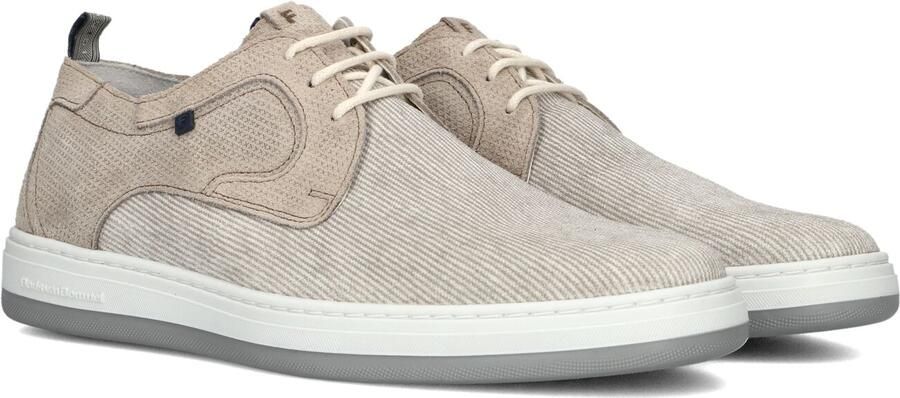 FLORIS VAN BOMMEL Beige Veterschoenen Sfm-30309 De Dijker