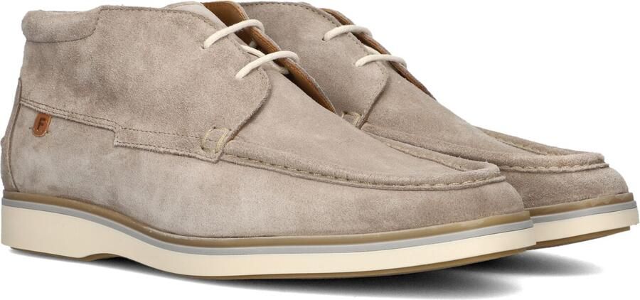 FLORIS VAN BOMMEL Beige Veterschoenen Sfm-50185 De Oister