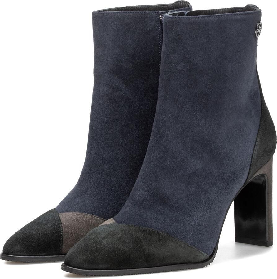 FLORIS VAN BOMMEL Enkellaarsjes Dames Sfw-50097 Maysi Suède Blauw - Foto 5
