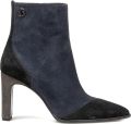 FLORIS VAN BOMMEL Enkellaarsjes Dames Sfw-50097 Maysi Suède Blauw - Blauw