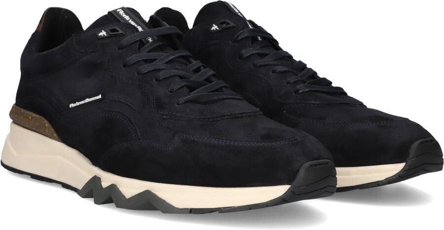 Floris van Bommel Sfm-10136 De Zager Sneakers Suède Heren Donkerblauw