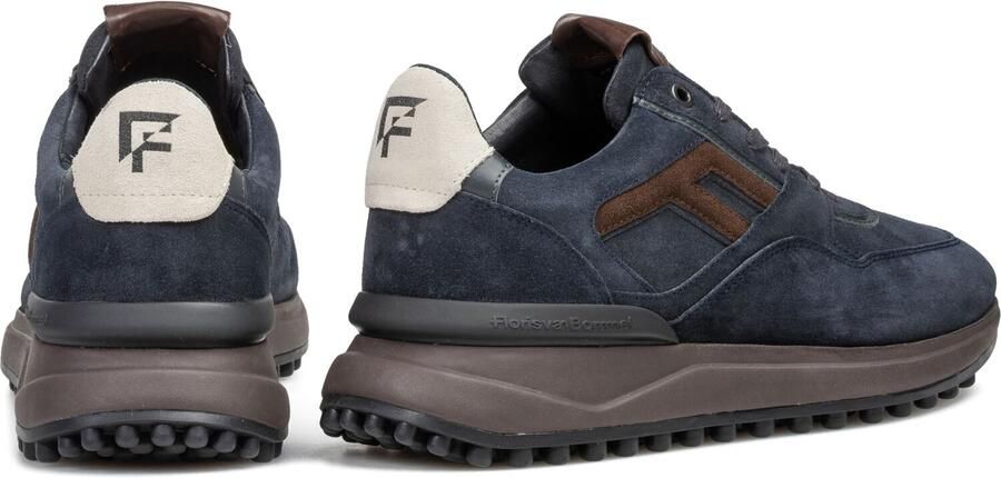 FLORIS VAN BOMMEL Lage Sneakers Heren Sfm-10139 Noppi Suède Blauw - Foto 3