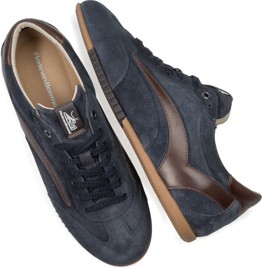 FLORIS VAN BOMMEL Lage Sneakers Heren Sfm-10215 De Vlakker Suède Blauw - Foto 2