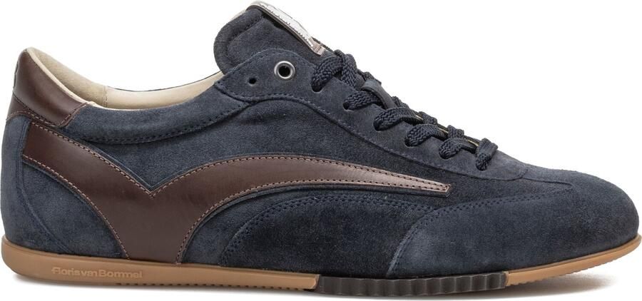 FLORIS VAN BOMMEL Lage Sneakers Heren Sfm-10215 De Vlakker Suède Blauw - Foto 3