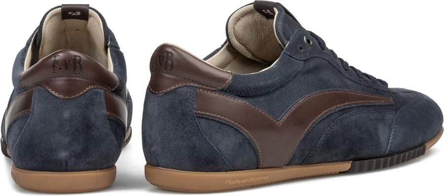 FLORIS VAN BOMMEL Lage Sneakers Heren Sfm-10215 De Vlakker Suède Blauw - Foto 4