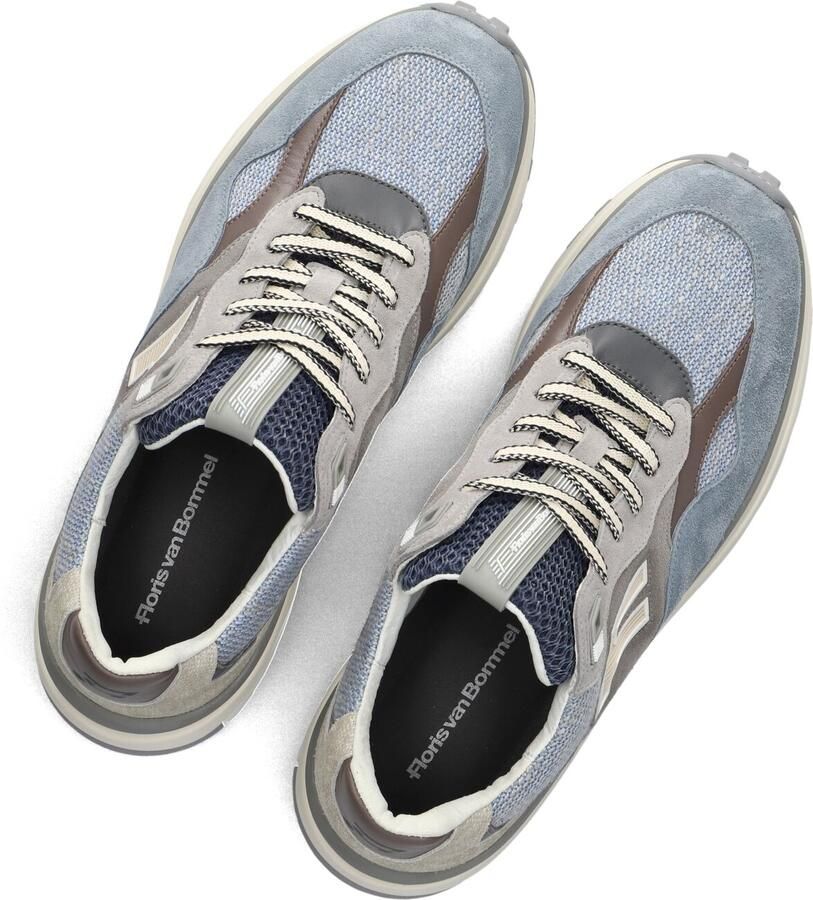 FLORIS VAN BOMMEL Lage Sneakers Heren Sfm-10238 De Gripper 46⅔ Textiel Blauw - Foto 2
