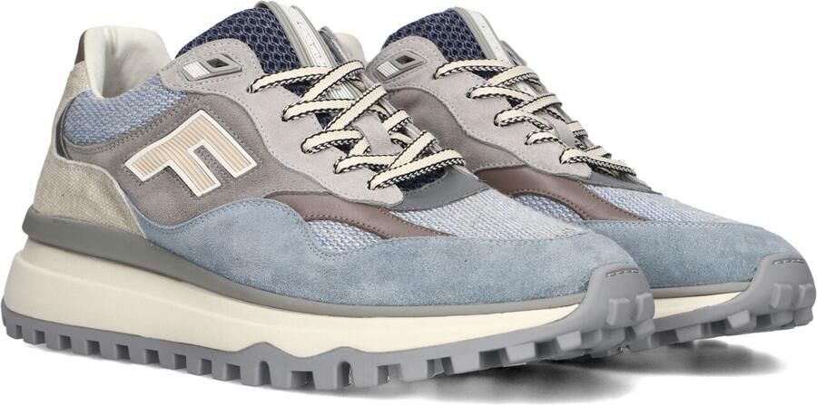 FLORIS VAN BOMMEL Lage Sneakers Heren Sfm-10238 De Gripper 46⅔ Textiel Blauw