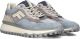 FLORIS VAN BOMMEL Lage Sneakers Heren Sfm-10238 De Gripper 46⅔ Textiel Blauw - Blauw
