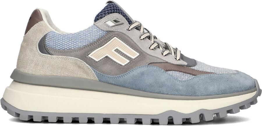 FLORIS VAN BOMMEL Lage Sneakers Heren Sfm-10238 De Gripper 46⅔ Textiel Blauw - Foto 3