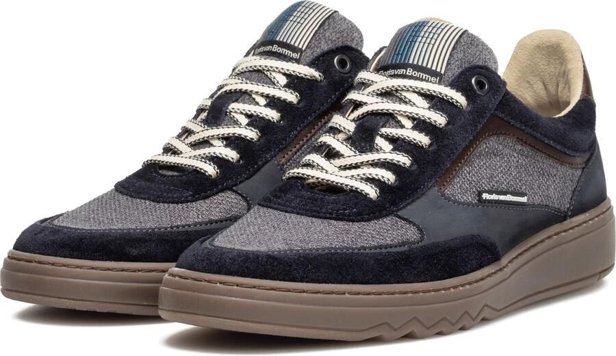 FLORIS VAN BOMMEL Lage Sneakers Heren Sfm-10256 De Kupster 43⅓ Textiel Blauw