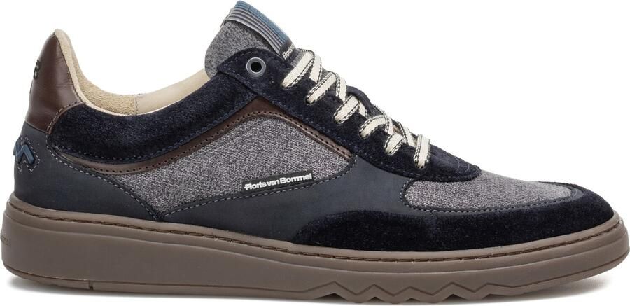 FLORIS VAN BOMMEL Lage Sneakers Heren Sfm-10256 De Kupster Textiel Blauw