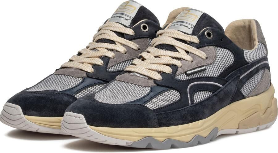 FLORIS VAN BOMMEL Lage Sneakers Heren Sfm-10258 De Rezer 40⅔ Suède Blauw