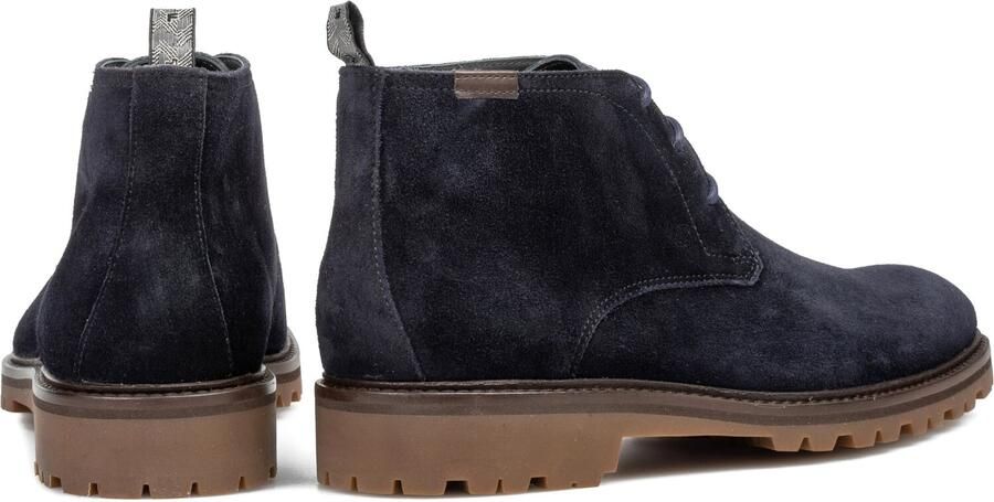 FLORIS VAN BOMMEL Hoge Sneakers Heren Sfm-50082 Sturdi Suède Blauw - Foto 4
