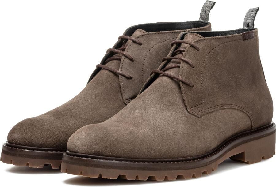 FLORIS VAN BOMMEL Veterboots Heren Sfm-50082 Sturdi Maat: 46 Materiaal: Suède Kleur: Taupe