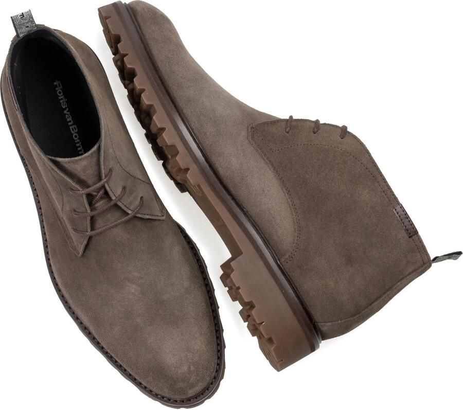 FLORIS VAN BOMMEL Veterboots Heren Sfm-50082 Sturdi Maat: 46 Materiaal: Suède Kleur: Taupe - Foto 2