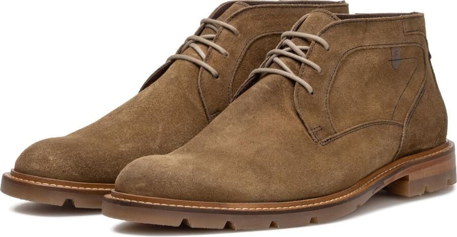 FLORIS VAN BOMMEL Veterboots Heren Sfm-50171 De Braver Maat: 43⅓ Materiaal: Suède Kleur: Bruin