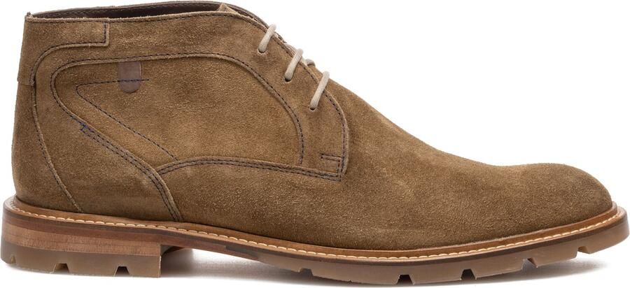 FLORIS VAN BOMMEL Veterboots Heren Sfm-50171 De Braver Maat: 43⅓ Materiaal: Suède Kleur: Bruin - Foto 3