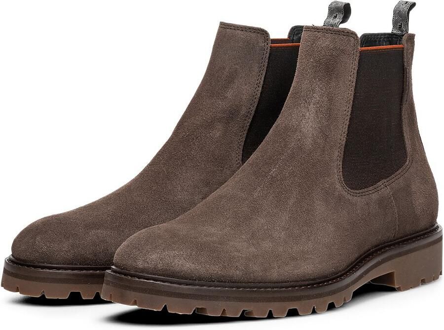 FLORIS VAN BOMMEL Chelsea Boots Heren Sfm-60018 Sturdi 44⅔ Suède Taupe