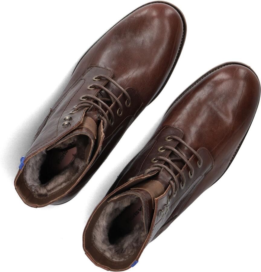 Floris van Bommel FERRI 01.28 Vrije tijd half-hoogPopulaire herenschoenenHeren veterschoenHeren sneakers Cognac - Foto 2