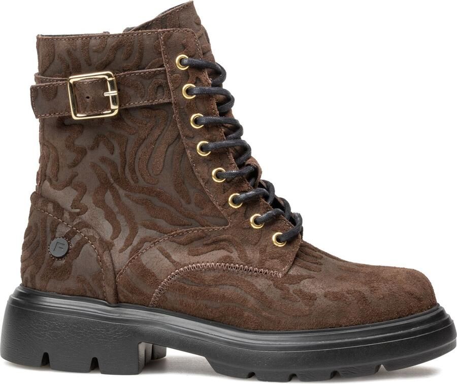 FLORIS VAN BOMMEL Veterboots Dames Sfw-50089 Bayli Suède Bruin - Foto 2