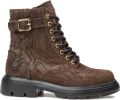 FLORIS VAN BOMMEL Veterboots Dames Sfw-50089 Bayli Suède Bruin - Donkerbruin