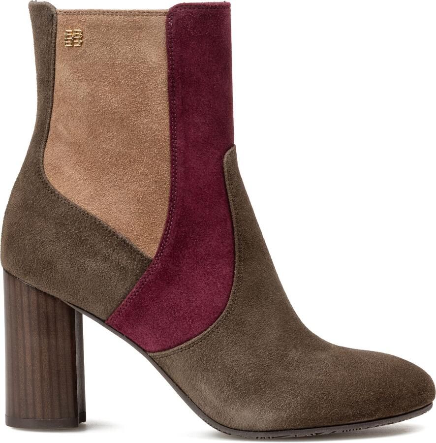 Floris van Bommel Sfw-50075 Kaci Enkellaarsjes Enkelboots met rits Dames Bruin