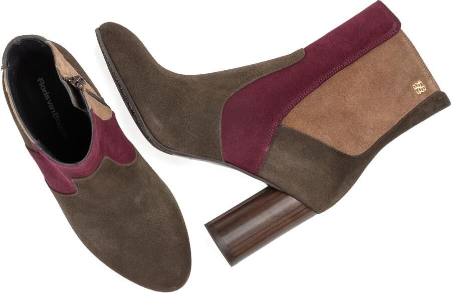 Floris van Bommel Sfw-50075 Kaci Enkellaarsjes Enkelboots met rits Dames Bruin - Foto 3