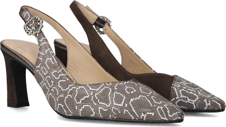 FLORIS VAN BOMMEL Slingbacks Dames Sfw-20055 Giuli Maat: 39 Materiaal: Textiel Kleur: Taupe