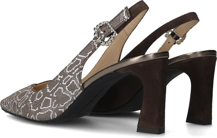 FLORIS VAN BOMMEL Slingbacks Dames Sfw-20055 Giuli Maat: 39 Materiaal: Textiel Kleur: Taupe - Foto 3