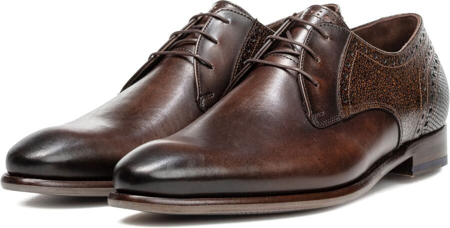 FLORIS VAN BOMMEL Bruine Nette Schoenen Sfm-30361 De Stapper
