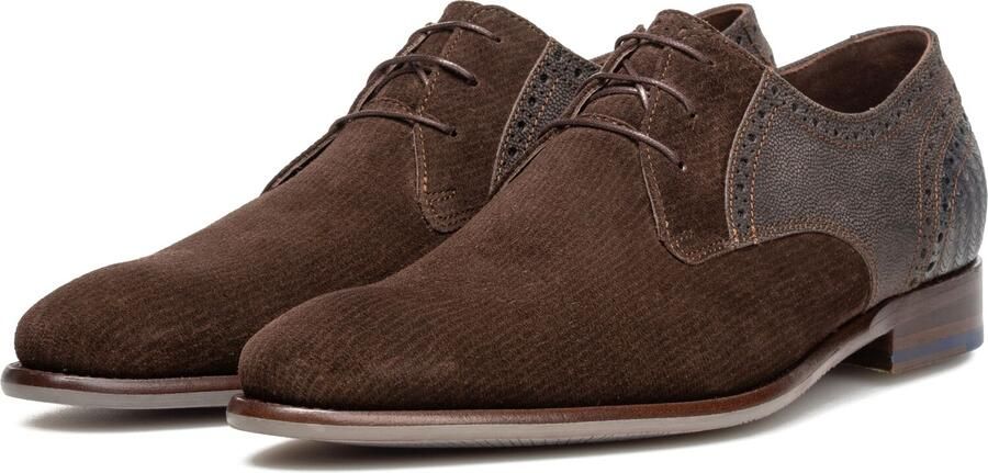 FLORIS VAN BOMMEL Nette Schoenen Heren Sfm-30361 De Stapper 44⅔ Suède Bruin