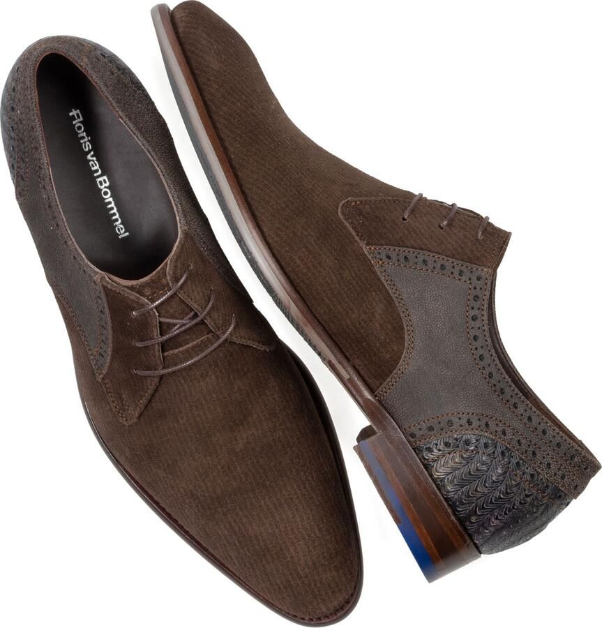 FLORIS VAN BOMMEL Nette Schoenen Heren Sfm-30361 De Stapper Suède Bruin - Foto 3