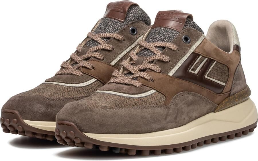 FLORIS VAN BOMMEL Lage Sneakers Heren Sfm-10139 Noppi 41⅓ Suède Bruin
