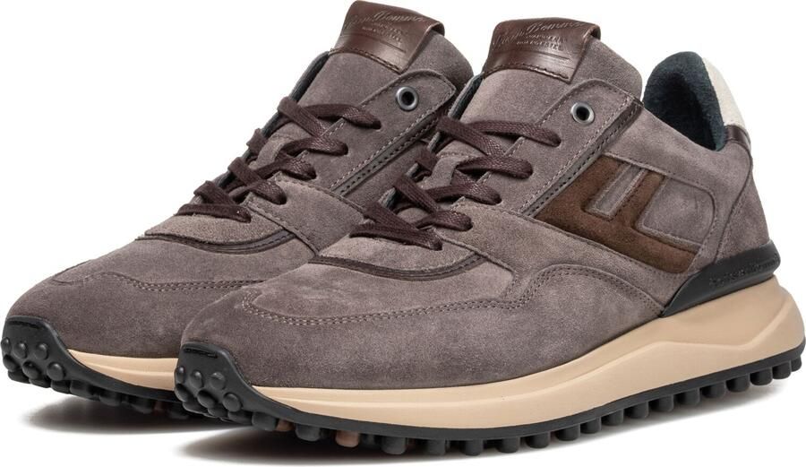 FLORIS VAN BOMMEL Lage Sneakers Heren Sfm-10139 Noppi 42⅔ Suède Taupe