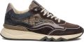 FLORIS VAN BOMMEL Lage Sneakers Heren Sfm-10198 De Zager Textiel Bruin - Bruin
