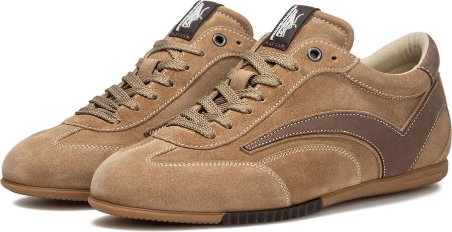FLORIS VAN BOMMEL Lage Sneakers Heren Sfm-10215 De Vlakker Suède Camel