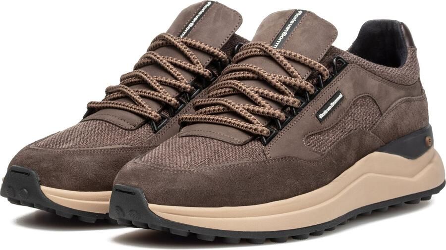 FLORIS VAN BOMMEL Lage Sneakers Heren Sfm-10235 De Trikker 40⅔ Suède Bruin