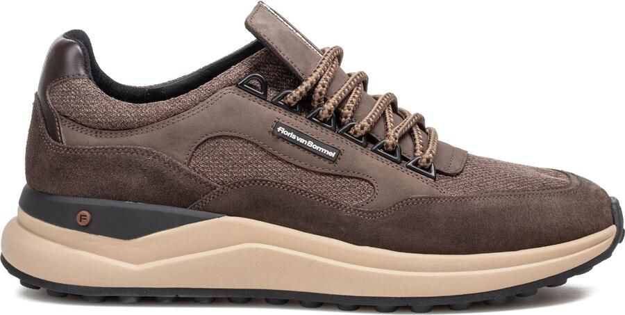 FLORIS VAN BOMMEL Lage Sneakers Heren Sfm-10235 De Trikker Suède Bruin